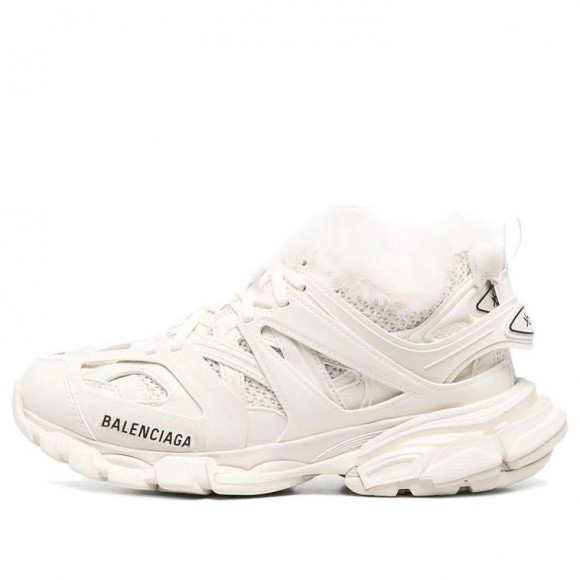 WMNS Balenciaga Track Trainer Fake Fur Egg Shell