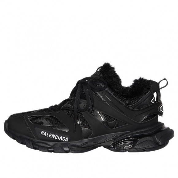 Balenciaga Track Sneaker 'Faux Fur Black' - 668556W3CQ11000