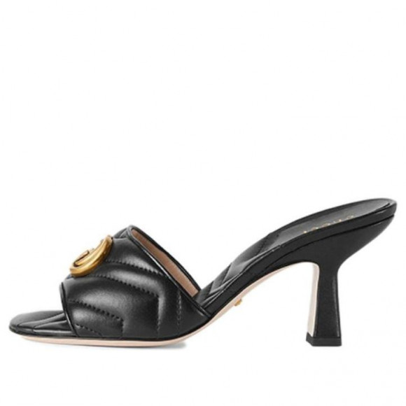 (WMNS) Gucci Marmont Double G slide sandal 'Black' - 674839-BKO00-1000