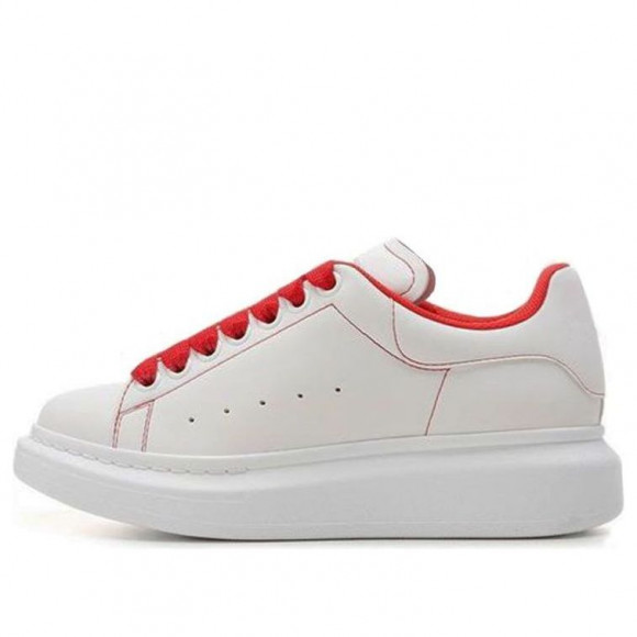 (WMNS) Alexander McQueen Larry Sneakers 'White Red' - 676698W4RJ19676