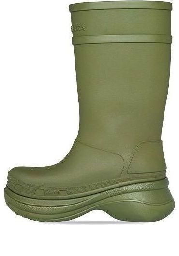 Crocs x Balenciaga Boots 'Army Green' - 677384W1S8E3195