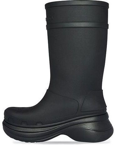 (WMNS) Crocs x Balenciaga Boots 'Black' - 677388W1S8E1000