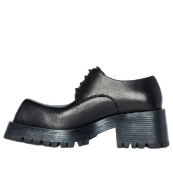 (WMNS) Balenciaga Trooper Derby Shoes 'Black' - 678812WB9201000