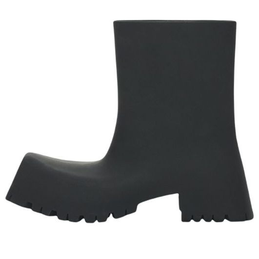 (WMNS) Balenciaga 50mm Trooper Rubber Boots 'Black' - 679326W0FO81000