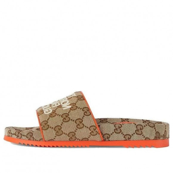 (WMNS) Gucci Slide x The North Face 'Beige Orange Monogram' - 679947-2HKM0-9770