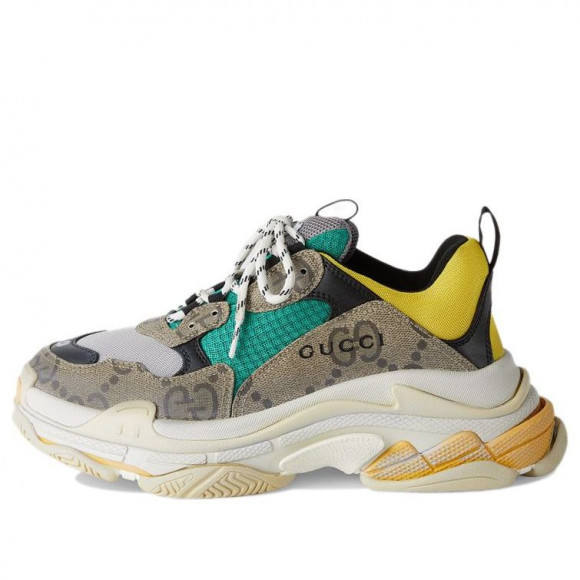 Balenciaga Triple S x Gucci 'The Hacker Project - Beige Yellow' - 681067-UMO20-9766