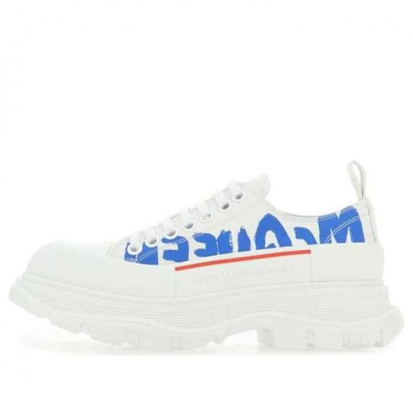 Alexander McQueen Tread Slick Sneakers 'White Blue' - 682421W4RQ99357