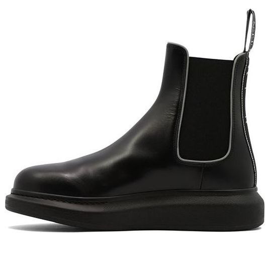 Alexander McQueen Leather Chelsea Boots 'Core Black' - 682486WIB511081