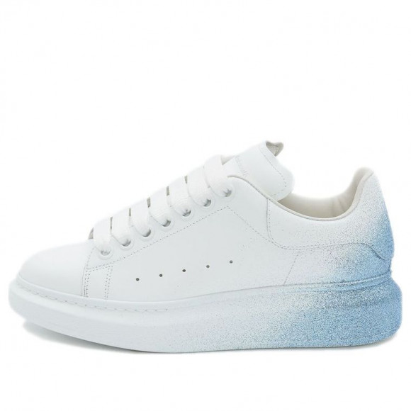 (WMNS) Alexander McQueen Oversized Sneakers 'White Blue' - 685672WIB9M9552