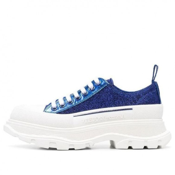 (WMNS) Alexander McQueen Tread Slick Sneakers 'Royal Blue White' - 685707W4SG24521