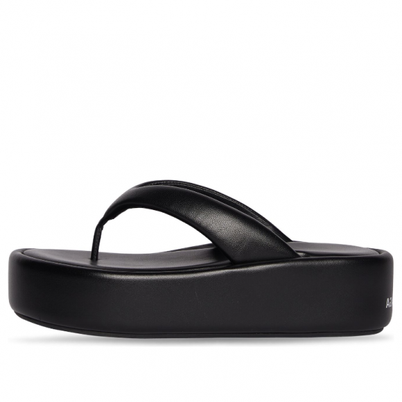 (WMNS) Balenciaga Rise Thong Sandals 'Black' - 693549WBDA11090