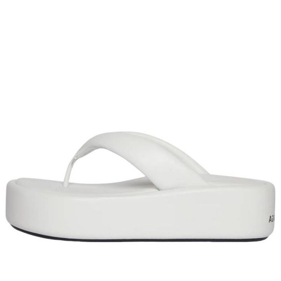 (WMNS) Balenciaga Rise Thong Sandals 'White' - 693549WBDA19010