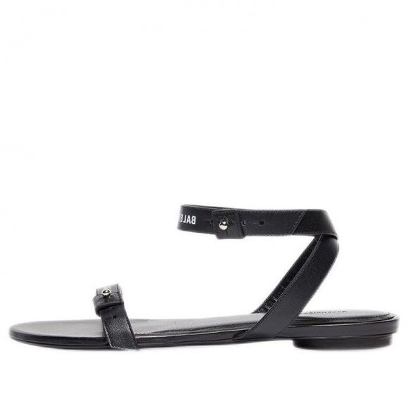 (WMNS) Balenciaga Afterhour Sandals 'Leather Black' - 694476WBBF31090