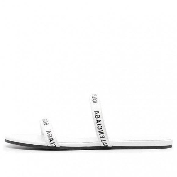 (WMNS) Balenciaga Round Sandals 'White Black' - 694999WCAE19010