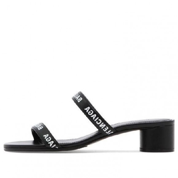 (WMNS) Balenciaga Round 40mm Sandals 'Black' - 695000WCAE11090