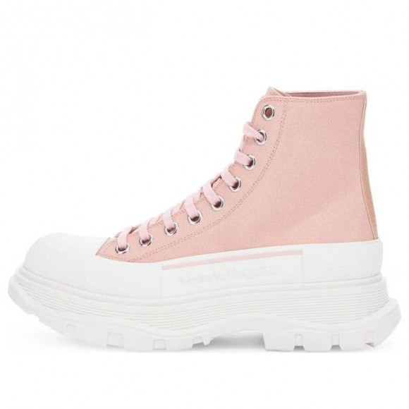 (WMNS) Alexander McQueen Tread Slick Boots 'Pink White' - 697080W4LR19243