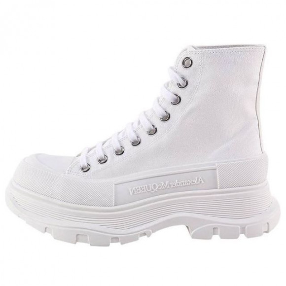 (WMNS) Alexander McQueen Tread Slick Boots 'White' - 697080W4MV29000