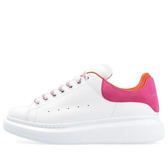 (WMNS) Alexander McQueen Oversized Low-Top Sneakers 'White Rose Pink' - 697103WIBNH9858