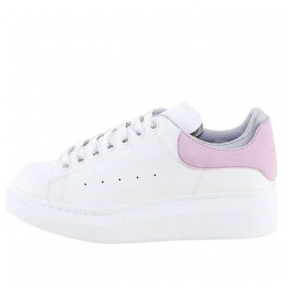 (WMNS) Alexander McQueen Oversized Low-Top Sneakers 'White Pink Purple' - 697103WIBNH9859