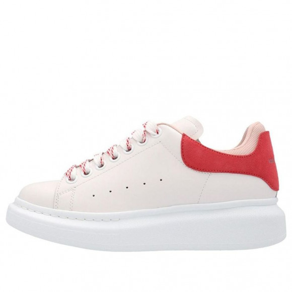 (WMNS) Alexander McQueen Oversized Low-Top Sneakers 'Beige Red' - 697103WIBNH9889