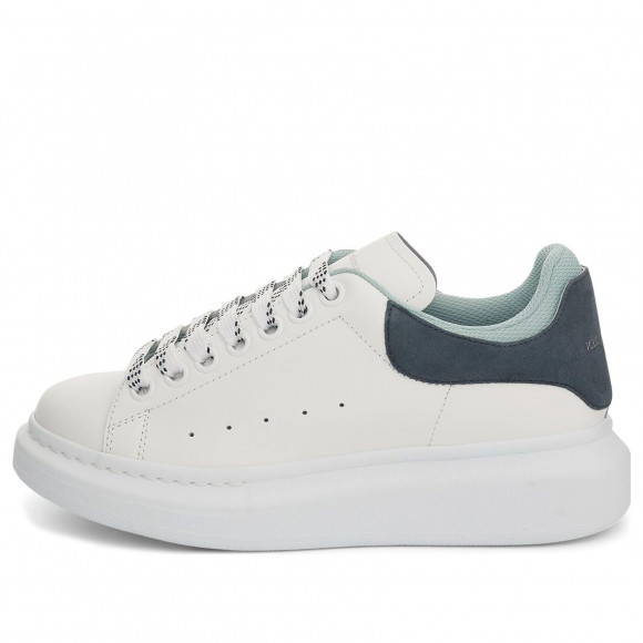 (WMNS) Alexander McQueen Oversized Sneakers 'White Anthracite Mint' - 697103WIBNH9890