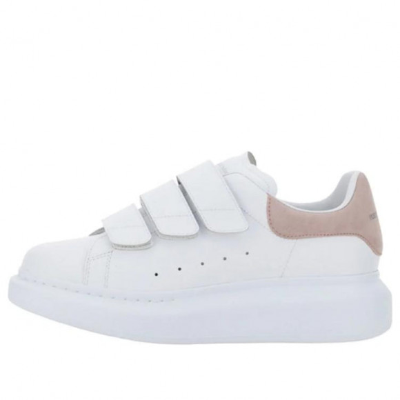 (WMNS) Alexander McQueen Oversized Triple Strap Sneaker 'White Pink' - 697105WHGP79182