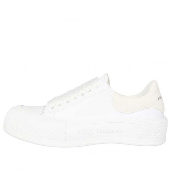 (WMNS) Alexander McQueen Deck Skate Plimsoll Shoes 'White' - 697120W4MV79000