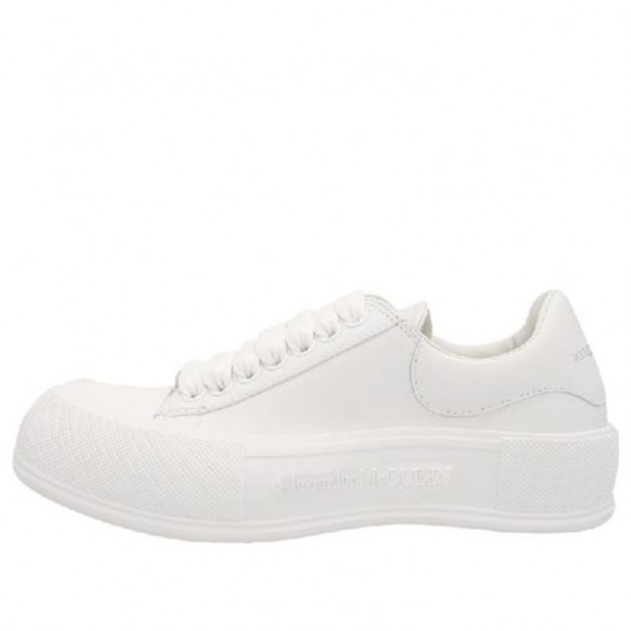 (WMNS) Alexander McQueen Deck Skate Plimsoll Shoes 'White' - 697121WIAB69065