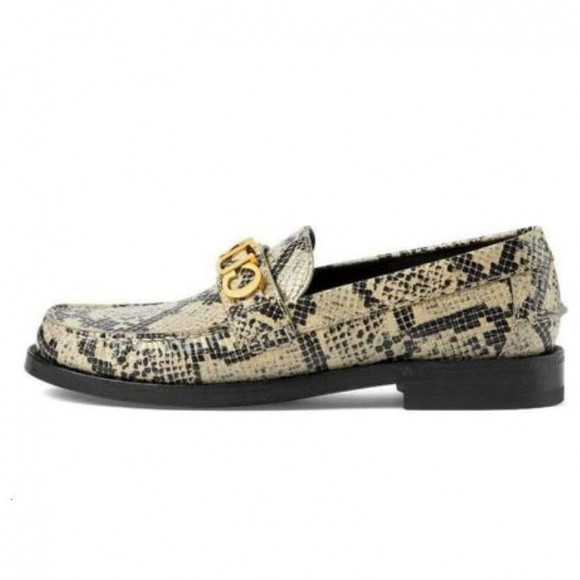 (WMNS) Gucci Python Print Logo Loafer 'Neutral' - 700036-19Y00-9719