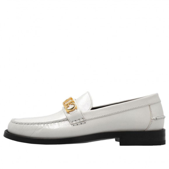 (WMNS) Gucci Loafer with Metal Gucci logo 'White' - 700036-D3V00-9022