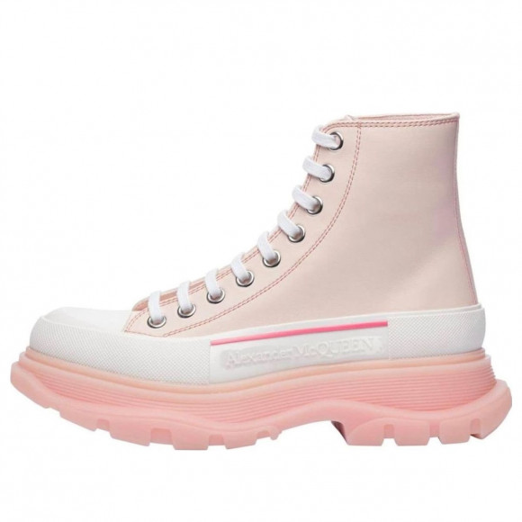 (WMNS) Alexander McQueen Tread Slick Boots 'Pink White' - 702041WHZ6D6898