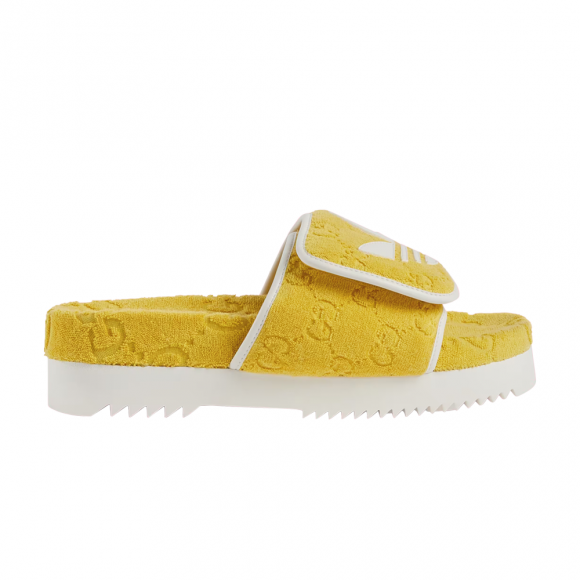 Adidas x Gucci GG Platform Sandal 'Yellow Cotton Sponge' - 702412-UU010-7171