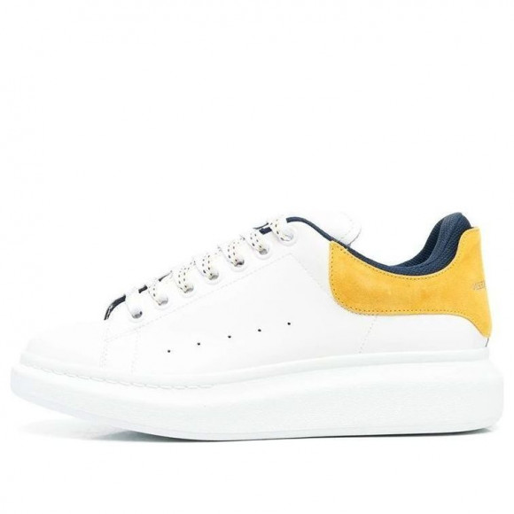 Alexander McQueen Oversized Sneaker 'White Pop Yellow Navy' - 705060WIBNT8998