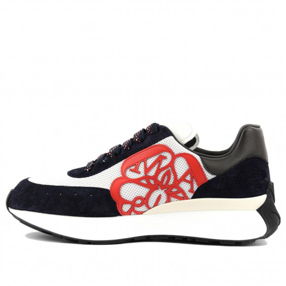 Alexander McQueen Sprint Runner 'Black White Red' - 705074W4V618928