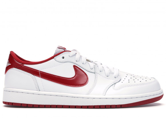 jordan low white and red