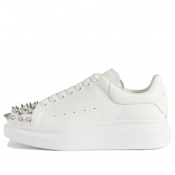 Alexander McQueen Leather Spike Larry Sneakers 'White' - 705807WHTQQ9071