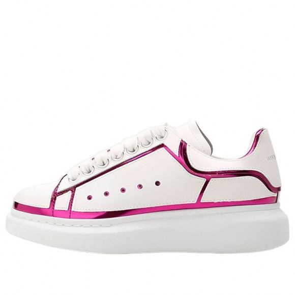 (WMNS) Alexander McQueen Trim Larry Oversized Trainers 'White Fuchsia' - 708750WICGG9993