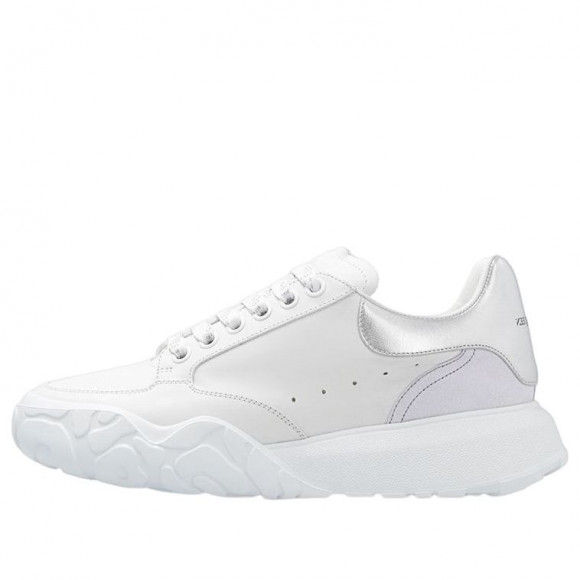 (WMNS) Alexander McQueen Court Trainer 'White Silver' - 709033WIAAZ8879