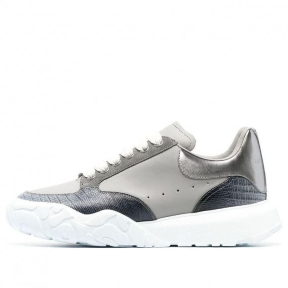 Alexander McQueen Court Trainer 'Grey Silver Navy White' - 711132WIAAB1820