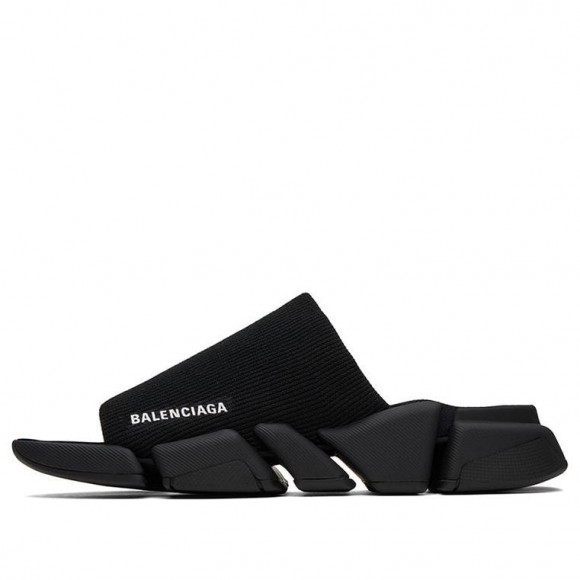 (WMNS) Balenciaga Speed 2.0 Slides 'Black Recycled Knit and Black Sole unit' - 711452W2DB11000