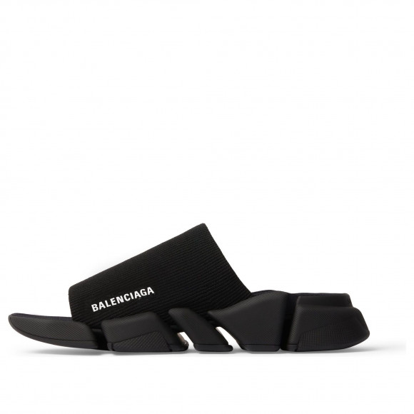 Balenciaga Speed 2.0 Recycled Knit Sandals 'Black' - 711453W2DB11000