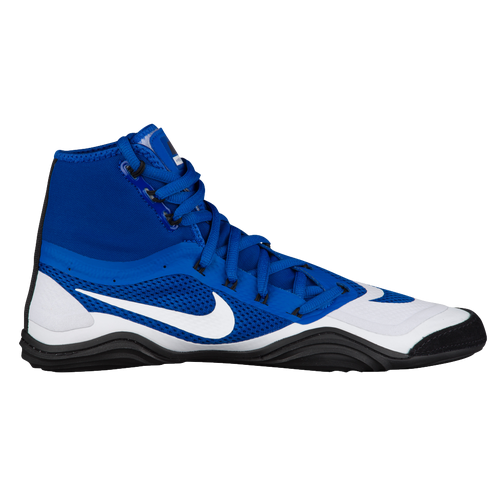 red white and blue nike wrestling shoes
