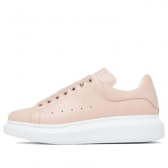 (WMNS) Alexander McQueen Oversized Larry Leather Sneakers 'Pink White' - 718139WHGP56856