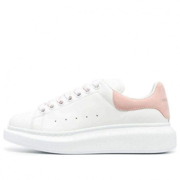 (WMNS) Alexander McQueen Oversized Low-Top Sneakers 'White Pink' - 718139WHGP78965