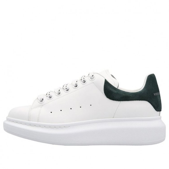 (WMNS) Alexander McQueen Oversized Low-Top Sneakers 'White Dark Green' - 718139WIBN28936