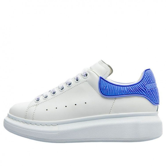 (WMNS) Alexander McQueen Oversized Shoes 'Cream White Electric Blue' - 718157WICGK8870