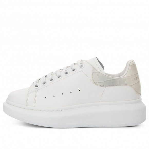 (WMNS) Alexander McQueen Oversized Low-Top Sneakers 'White Beige' - 718233WICG68959