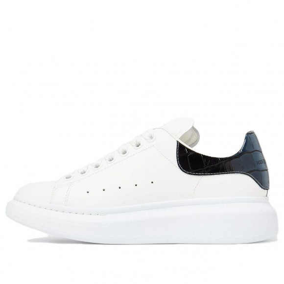 (WMNS) Alexander McQueen Oversized Sneakers 'White Snake Black' - 718233WIDJA8851