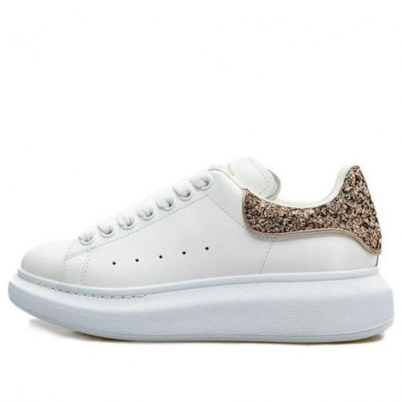 (WMNS) Alexander McQueen Oversized Sneaker 'White Calico Glitter' - 718239WICYG9593