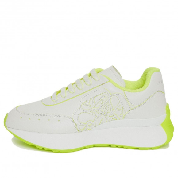 (WMNS) Alexander McQueen Sprint Runner 'White Acid Yellow' - 718361WIC9D8954